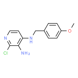 ChemSpider 2D Image | 2-Chloro-N~4~-(4-methoxybenzyl)-3,4-pyridinediamine | C13H14ClN3O