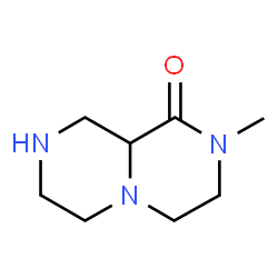 ChemSpider 2D Image | 2-Methylhexahydro-2H-pyrazino[1,2-a]pyrazin-1(6H)-one | C8H15N3O