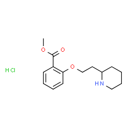 ChemSpider 2D Image | methyl 2-(2-(piperidin-2-yl)ethoxy)benzoate hydrochloride | C15H22ClNO3