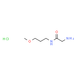 ChemSpider 2D Image | 2-Amino-N-(3-methoxypropyl)acetamide hydrochloride | C6H15ClN2O2