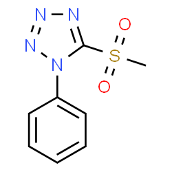 ChemSpider 2D Image | 5-(Methylsulfonyl)-1-phenyl-1H-tetrazole | C8H8N4O2S