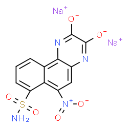 ChemSpider 2D Image | NBQX (sodium salt) | C12H6N4Na2O6S