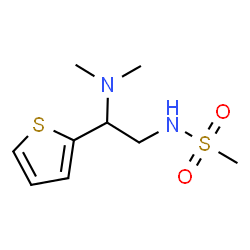 ChemSpider 2D Image | N-[2-(Dimethylamino)-2-(2-thienyl)ethyl]methanesulfonamide | C9H16N2O2S2