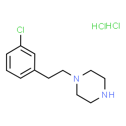 ChemSpider 2D Image | 1-[2-(3-Chlorophenyl)ethyl]piperazine dihydrochloride | C12H19Cl3N2