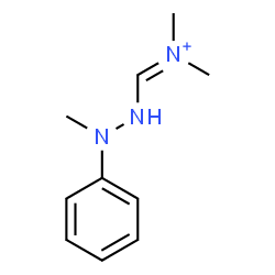 ChemSpider 2D Image | N,N-Dimethyl(2-methyl-2-phenylhydrazino)methaniminium | C10H16N3