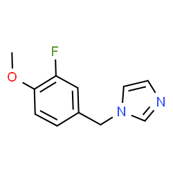 ChemSpider 2D Image | 1-(3-Fluoro-4-methoxybenzyl)-1H-imidazole | C11H11FN2O