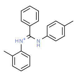 ChemSpider 2D Image | (Z)-N-(2-Methylphenyl)[(4-methylphenyl)amino]phenylmethaniminium | C21H21N2