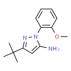 ChemSpider 2D Image | 3-(tert-Butyl)-1-(2-methoxyphenyl)-1H-pyrazol-5-amine | C14H19N3O