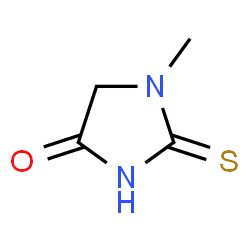 ChemSpider 2D Image | 1-Methyl-2-thioxo-4-imidazolidinone | C4H6N2OS