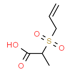 ChemSpider 2D Image | 2-(Allylsulfonyl)propanoic acid | C6H10O4S