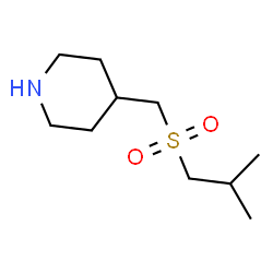 ChemSpider 2D Image | 4-[(Isobutylsulfonyl)methyl]piperidine | C10H21NO2S