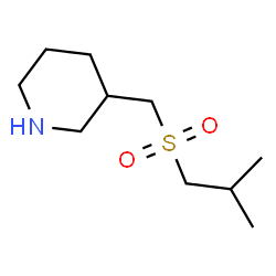ChemSpider 2D Image | 3-[(Isobutylsulfonyl)methyl]piperidine | C10H21NO2S
