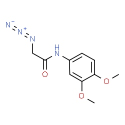 ChemSpider 2D Image | 2-Azido-N-(3,4-dimethoxyphenyl)acetamide | C10H12N4O3