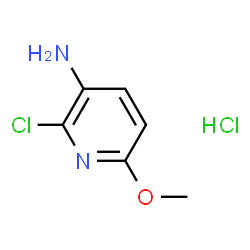 ChemSpider 2D Image | 2-Chloro-6-methoxypyridin-3-amine hydrochloride | C6H8Cl2N2O