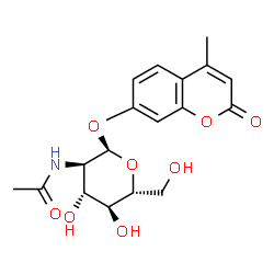 ChemSpider 2D Image | 4-Methylumbelliferyl a-D-glucosaminide | C18H21NO8