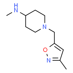 ChemSpider 2D Image | N-Methyl-1-[(3-methyl-1,2-oxazol-5-yl)methyl]-4-piperidinamine | C11H19N3O