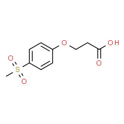 ChemSpider 2D Image | 3-(4-methanesulfonylphenoxy)propanoic acid | C10H12O5S