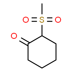 ChemSpider 2D Image | 2-(Methylsulfonyl)cyclohexanone | C7H12O3S