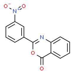 ChemSpider 2D Image | 2-(3-nitrophenyl)-3,1-benzoxazin-4-one | C14H8N2O4