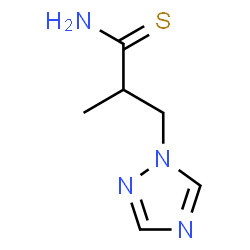 ChemSpider 2D Image | 2-Methyl-3-(1H-1,2,4-triazol-1-yl)propanethioamide | C6H10N4S
