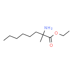 ChemSpider 2D Image | Ethyl 2-amino-2-methyloctanoate | C11H23NO2