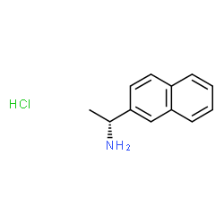 ChemSpider 2D Image | (1R)-1-(2-Naphthyl)ethanamine hydrochloride (1:1) | C12H14ClN