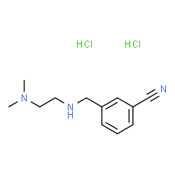 ChemSpider 2D Image | 3-({[2-(Dimethylamino)ethyl]amino}methyl)benzonitrile dihydrochloride | C12H19Cl2N3