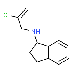 ChemSpider 2D Image | N-(2-Chloro-2-propen-1-yl)-1-indanamine | C12H14ClN