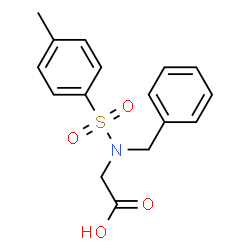 ChemSpider 2D Image | N-Benzyl-N-[(4-methylphenyl)sulfonyl]glycine | C16H17NO4S