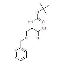 ChemSpider 2D Image | N-tert-butyloxycarbonyl-S-benzylcysteine | C15H21NO4S