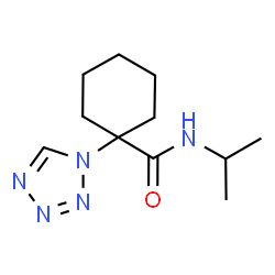 ChemSpider 2D Image | N-Isopropyl-1-(1H-tetrazol-1-yl)cyclohexanecarboxamide | C11H19N5O
