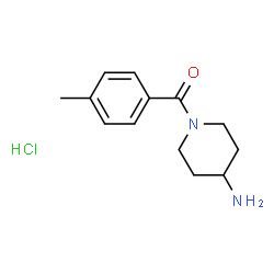 ChemSpider 2D Image | 1-(4-Methylbenzoyl)piperidin-4-amine hydrochloride | C13H19ClN2O