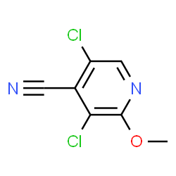 ChemSpider 2D Image | 3,5-Dichloro-2-methoxyisonicotinonitrile | C7H4Cl2N2O