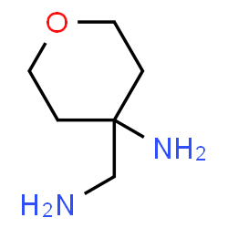 ChemSpider 2D Image | 4-(Aminomethyl)tetrahydro-2H-pyran-4-amine | C6H14N2O