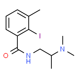 ChemSpider 2D Image | N-[2-(Dimethylamino)propyl]-2-iodo-3-methylbenzamide | C13H19IN2O