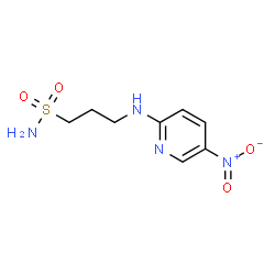 ChemSpider 2D Image | 3-[(5-Nitro-2-pyridinyl)amino]-1-propanesulfonamide | C8H12N4O4S
