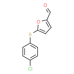 ChemSpider 2D Image | 5-[(4-Chlorophenyl)sulfanyl]-2-furaldehyde | C11H7ClO2S