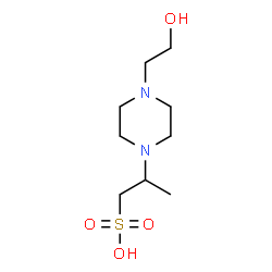 ChemSpider 2D Image | 2-[4-(2-Hydroxyethyl)-1-piperazinyl]-1-propanesulfonic acid | C9H20N2O4S