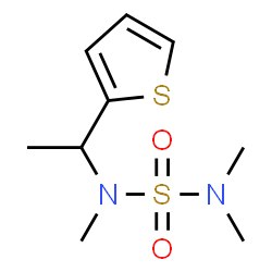ChemSpider 2D Image | N,N,N'-Trimethyl-N'-[1-(2-thienyl)ethyl]sulfuric diamide | C9H16N2O2S2