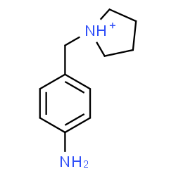 ChemSpider 2D Image | 1-(4-Aminobenzyl)pyrrolidinium | C11H17N2