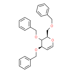 ChemSpider 2D Image | (3xi)-2,6-Anhydro-1,3,4-tri-O-benzyl-5-deoxy-D-threo-hex-5-enitol | C27H28O4