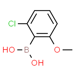 ChemSpider 2D Image | 2-Chloro-6-methoxyphenylboronic acid | C7H8BClO3