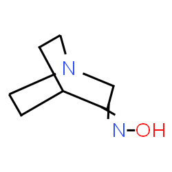 ChemSpider 2D Image | N-Hydroxyquinuclidin-3-imine | C7H12N2O