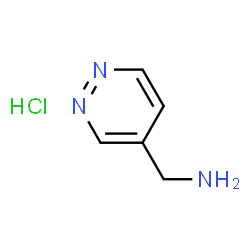 ChemSpider 2D Image | 4-Pyridazinemethanamine hydrochloride | C5H8ClN3