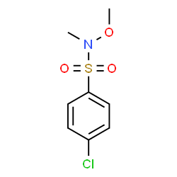 ChemSpider 2D Image | 4-Chloro-N-methoxy-N-methylbenzenesulfonamide | C8H10ClNO3S