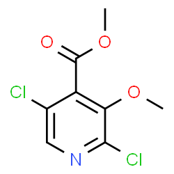 ChemSpider 2D Image | Methyl 2,5-dichloro-3-methoxyisonicotinate | C8H7Cl2NO3