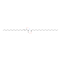 ChemSpider 2D Image | N-[(2S,4E)-1,3-Dihydroxy-4-octadecen-2-yl]octadecanamide | C36H71NO3