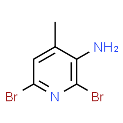 ChemSpider 2D Image | 2,6-Dibromo-4-methyl-3-pyridinamine | C6H6Br2N2