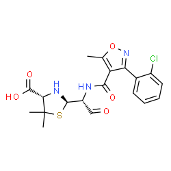 ChemSpider 2D Image | Cloxacillin (Open Form) | C19H20ClN3O5S