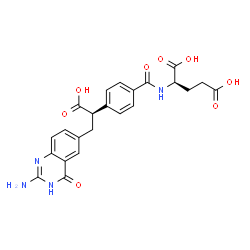 ChemSpider 2D Image | (10S)-10-Formyl-5,8,10-Trideazafolic Acid | C23H22N4O8